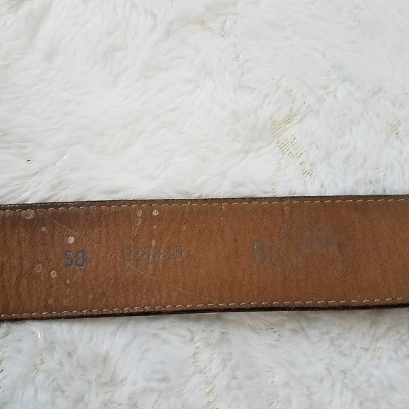 Justin Boots Floral Tooled Rhinestone Leather Belt